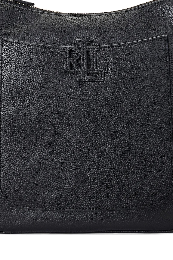 Lauren Ralph Lauren crossbody torba ženska kožna 431970152 crna