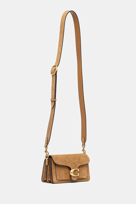 Coach borsa in pelle scamosciata TABBY CY929 beige SS25
