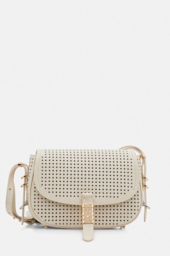 Pinko borsa a mano in pelle semplice beige 103831.A11W