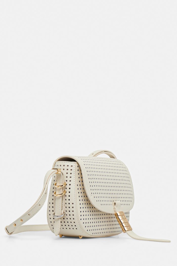 Pinko borsa a mano in pelle 103831.A11W beige SS25