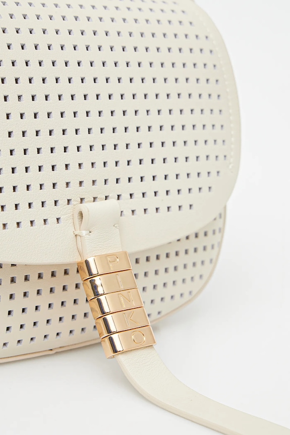Pinko borsa a mano in pelle beige 103831.A11W