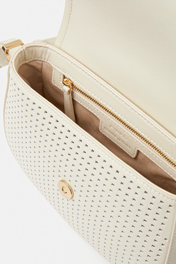 Pinko borsa a mano in pelle 103831.A11W beige