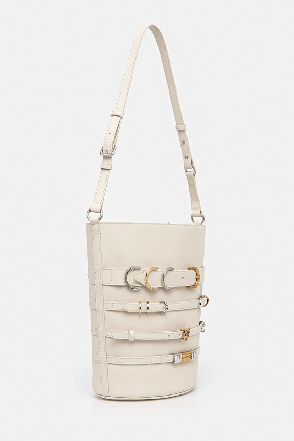 Pinko borsa a mano in pelle 104366.A26K beige SS25