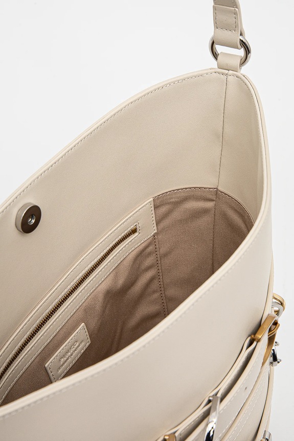 Pinko borsa a mano in pelle 104366.A26K beige