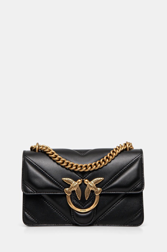 Pinko torebka skórzana skóra licowa czarny 104550.A26Z