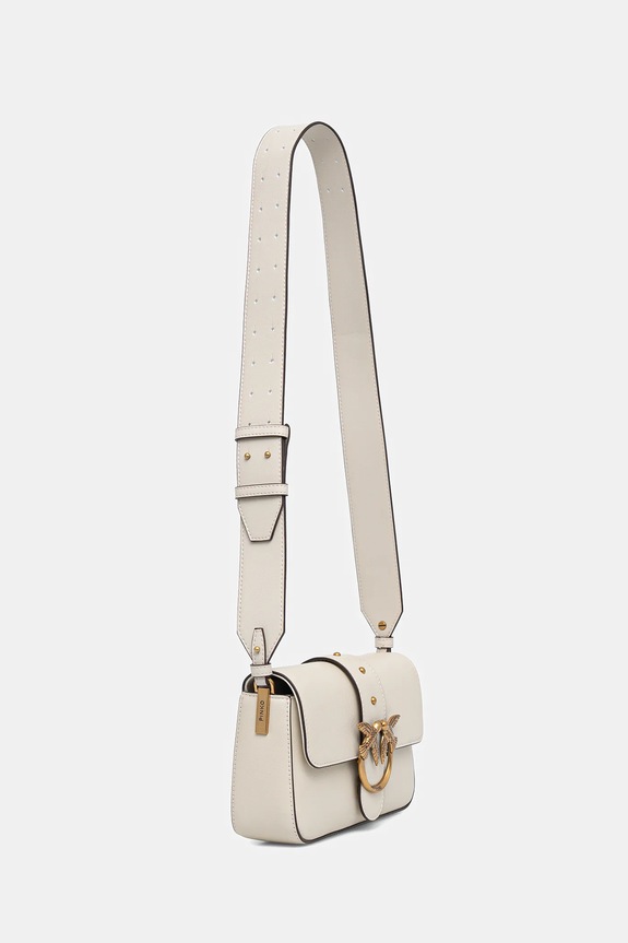 Pinko crossbody kabelka kožená 104340.A0QO béžová SS26