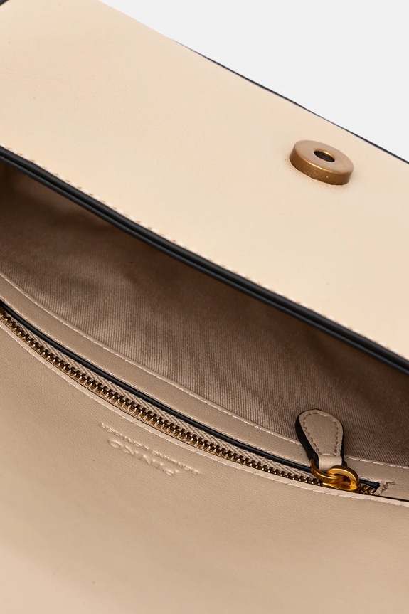 Pinko torebka crossbody skórzana 104340.A0QO beżowy