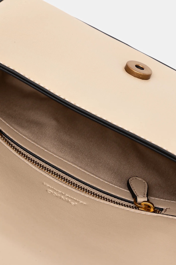 Pinko torebka crossbody skórzana 104340.A0QO beżowy