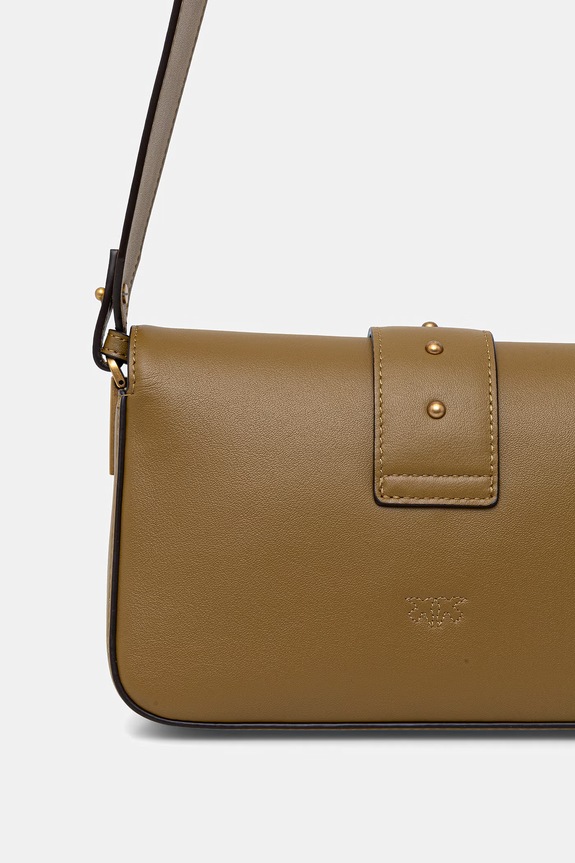 Pinko Torebka crossbody skórzana 104340.A0QO zielony