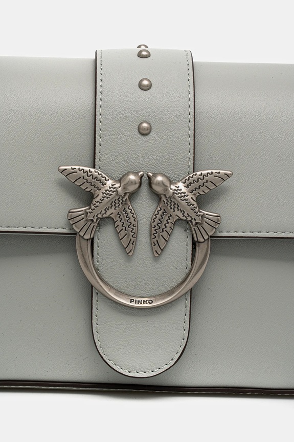 Accesorii Pinko poșetă de piele 104524.A0QO gri