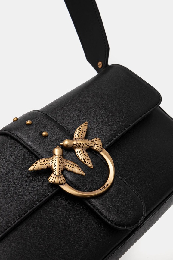 Αξεσουάρ Δερμάτινη τσάντα Pinko 104524.A0QO μαύρο