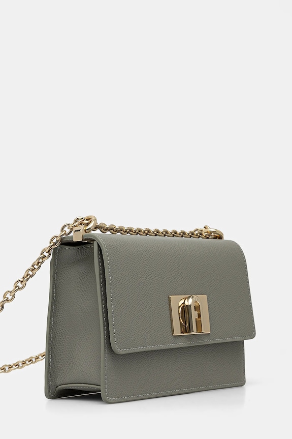 Furla torebka skórzana BAFKACO.ARE000.AG700 szary SS25