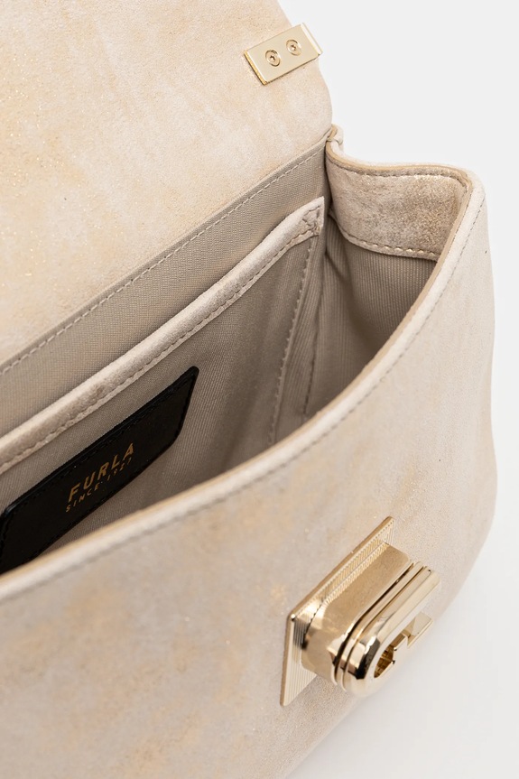 Semišová kabelka Furla BAFKACO.BX3355.CGD00 béžová