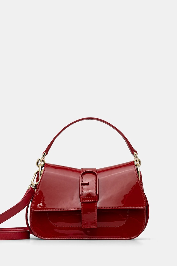 Kožená kabelka Furla nezmestí A4 červená WB01456.BX3409.RT000