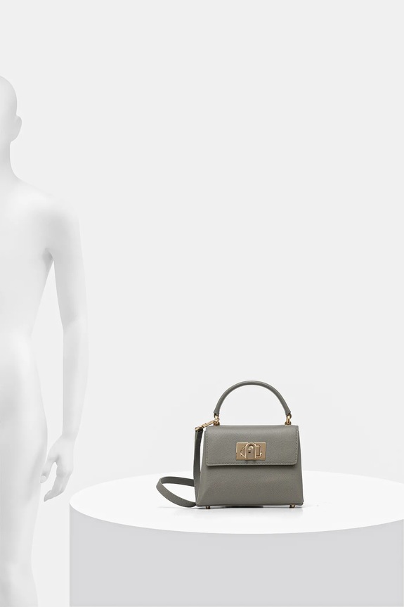 Kožená kabelka Furla WB00109.ARE000.AG700 šedá