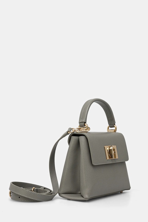 Kožená kabelka Furla WB00109.ARE000.AG700 šedá SS25