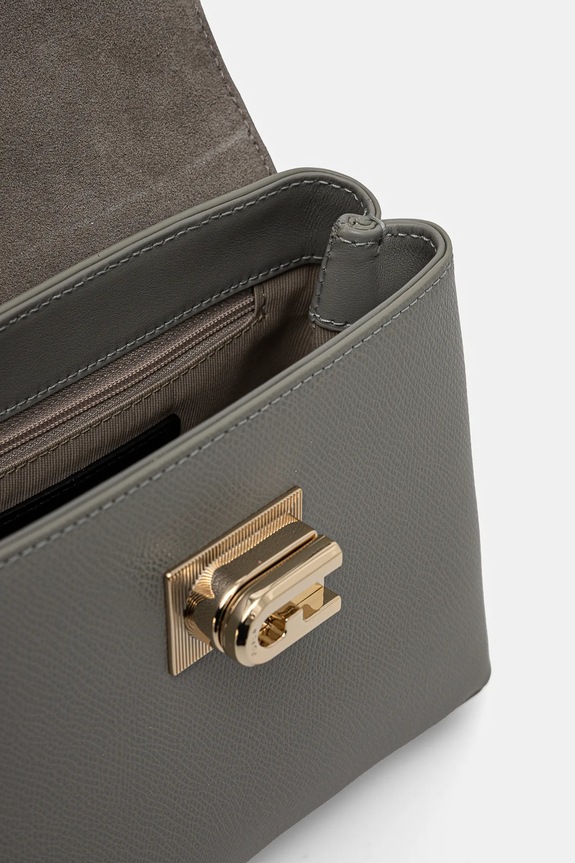 Kožená kabelka Furla šedá WB00109.ARE000.AG700