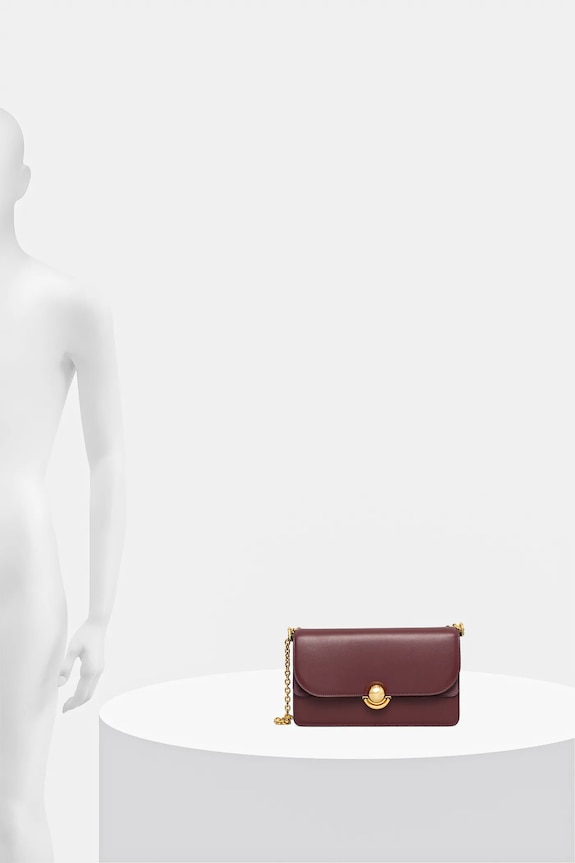 Furla torebka skórzana WB01515.BX0428.26700 bordowy