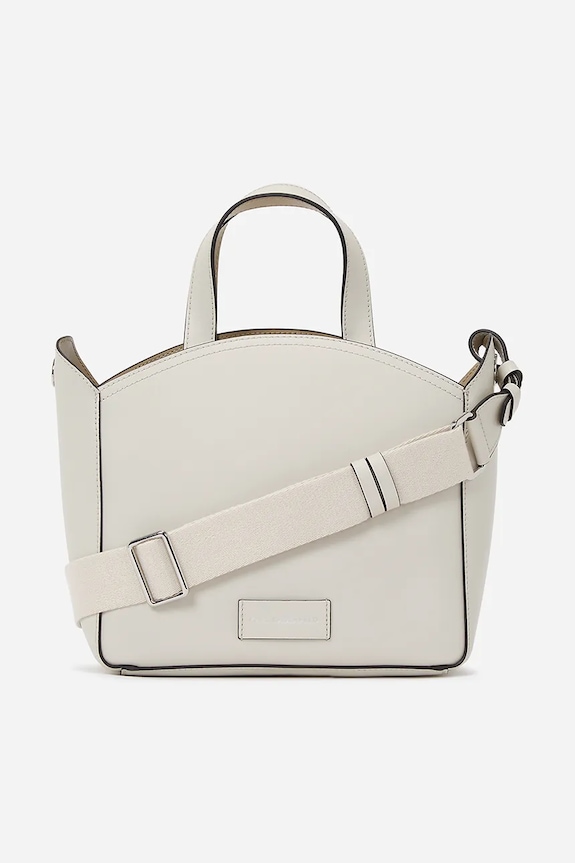 Usnjena torbica Karl Lagerfeld A1W30058 bela AA00
