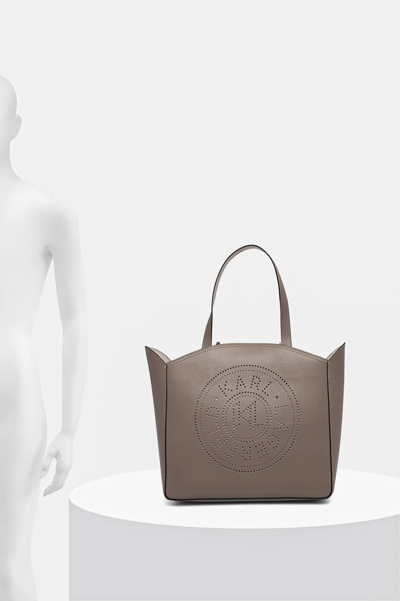 Karl Lagerfeld torebka skórzana A1W30060 beżowy