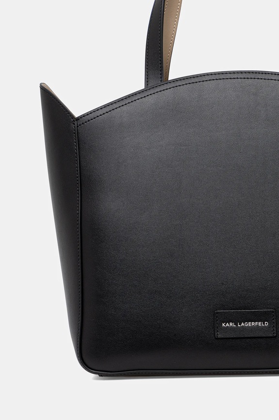 Accesorii Karl Lagerfeld poseta de piele A1W30060 negru