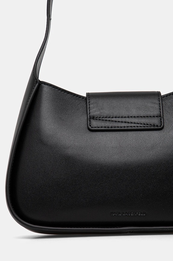 Doplňky Kožená kabelka Karl Lagerfeld A1W30149 černá