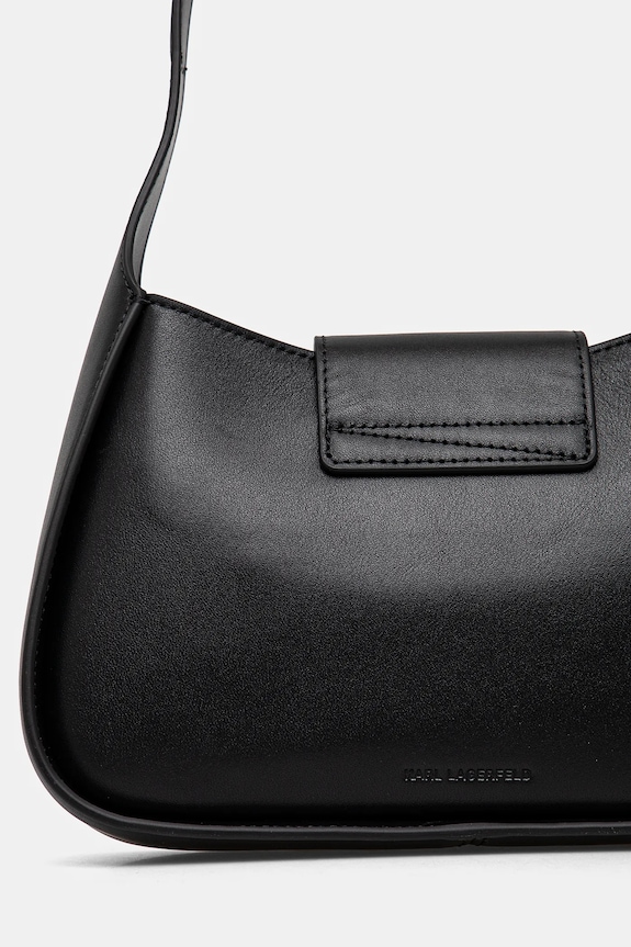 Doplňky Kožená kabelka Karl Lagerfeld A1W30149 černá