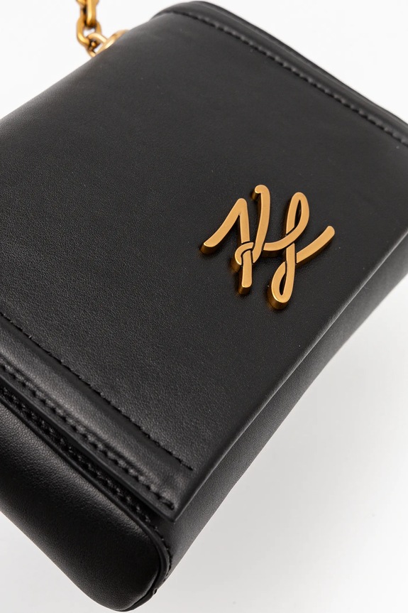 Кожаная сумочка Karl Lagerfeld K/AUTOGRAPH чёрный A1W30174