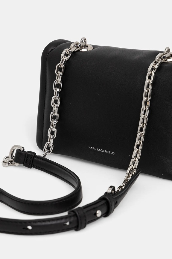 Kiegészítők Karl Lagerfeld bőr táska A1W30175 fekete