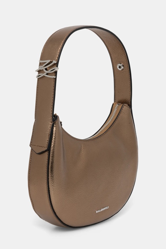 Karl Lagerfeld torebka skórzana A1W30222 złoty SS25