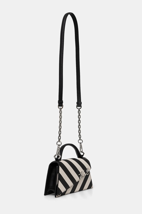 Karl Lagerfeld torebka skórzana A1W30392 beżowy SS25