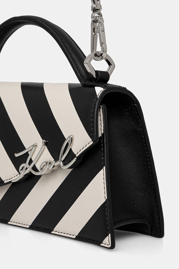 Karl Lagerfeld torebka skórzana beżowy A1W30392