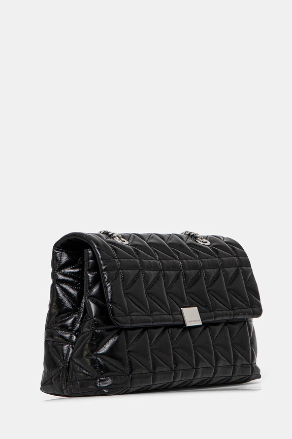 Karl Lagerfeld poseta de piele A1W30393 negru SS25