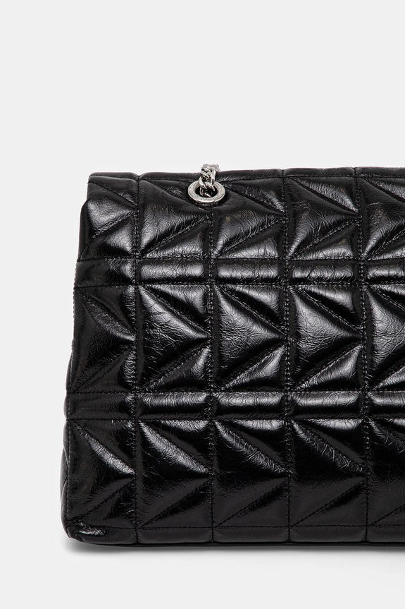 Accesorii Karl Lagerfeld poseta de piele A1W30393 negru