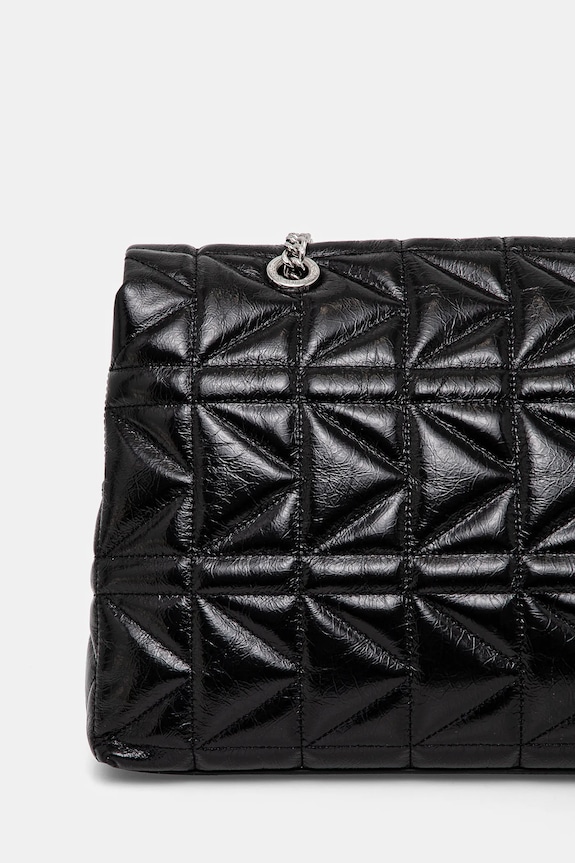 Accesorii Karl Lagerfeld poseta de piele A1W30393 negru