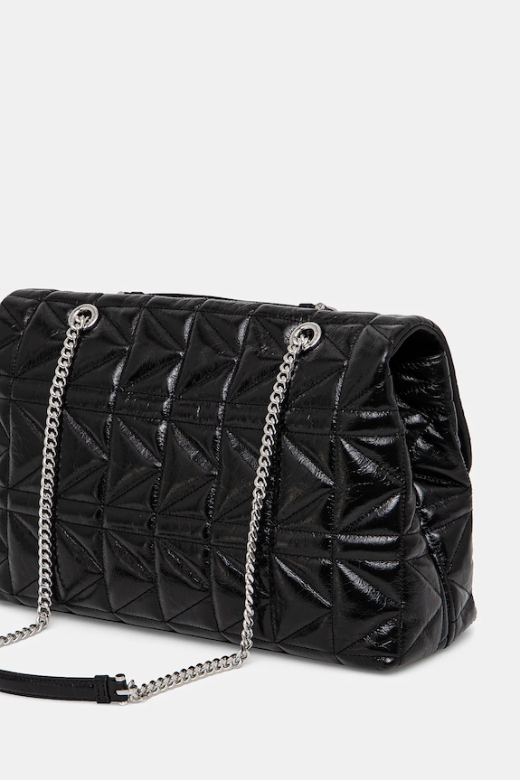 Karl Lagerfeld poseta de piele negru A1W30393