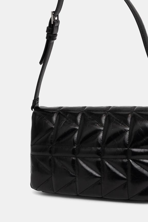 Doplňky Kožená kabelka Karl Lagerfeld A1W30394 černá