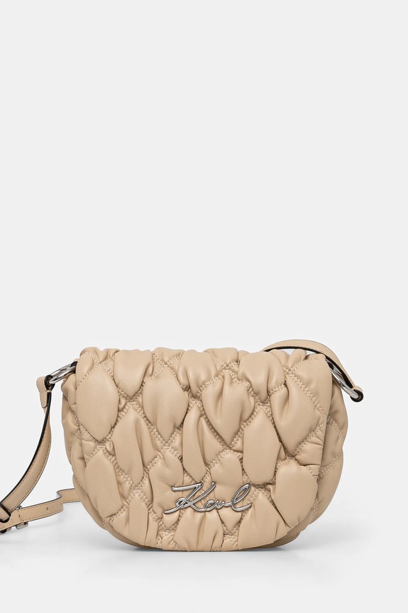 Karl Lagerfeld torebka nie mieści A4 beżowy A1W30413