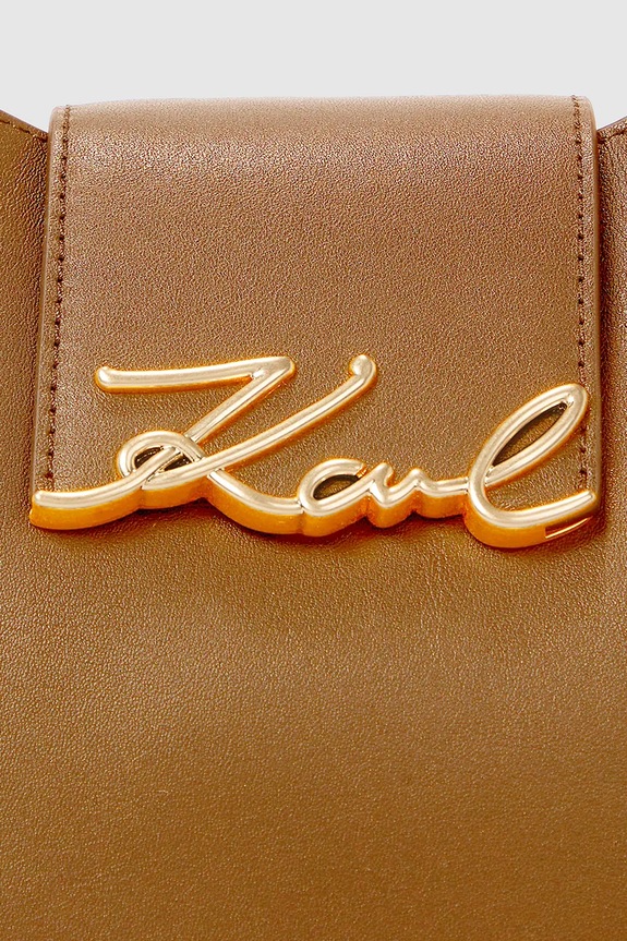 Dodatki Usnjena torbica Karl Lagerfeld K/SIGNATURE A1W30434 rjava