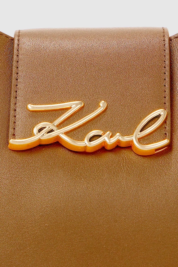 Dodatki Usnjena torbica Karl Lagerfeld K/SIGNATURE A1W30434 rjava