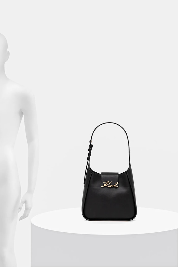 Usnjena torbica Karl Lagerfeld K/SIGNATURE A1W30434