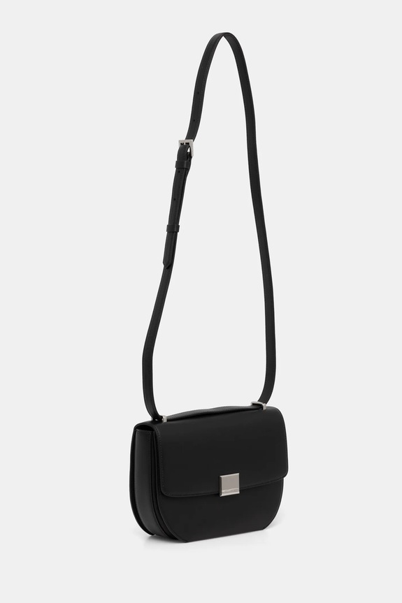Kožená kabelka Karl Lagerfeld A1W30444 čierna SS25