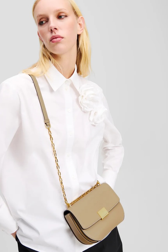 Karl Lagerfeld borsa a mano in pelle A1W30445 beige