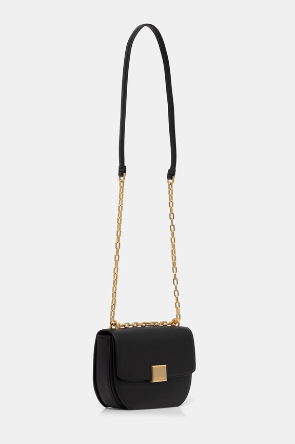 Kožená kabelka Karl Lagerfeld A1W30445 černá SS25
