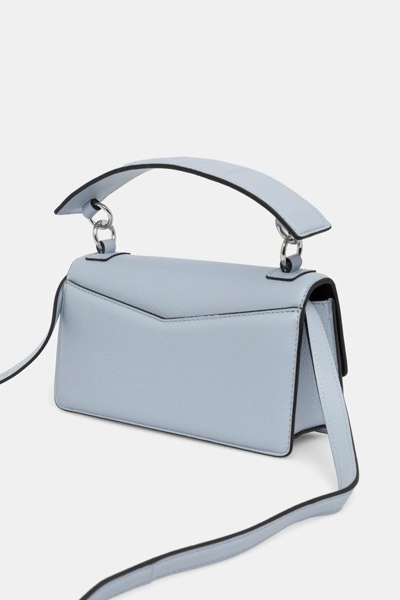 Doplňky Kožená kabelka Karl Lagerfeld A1W30446 modrá