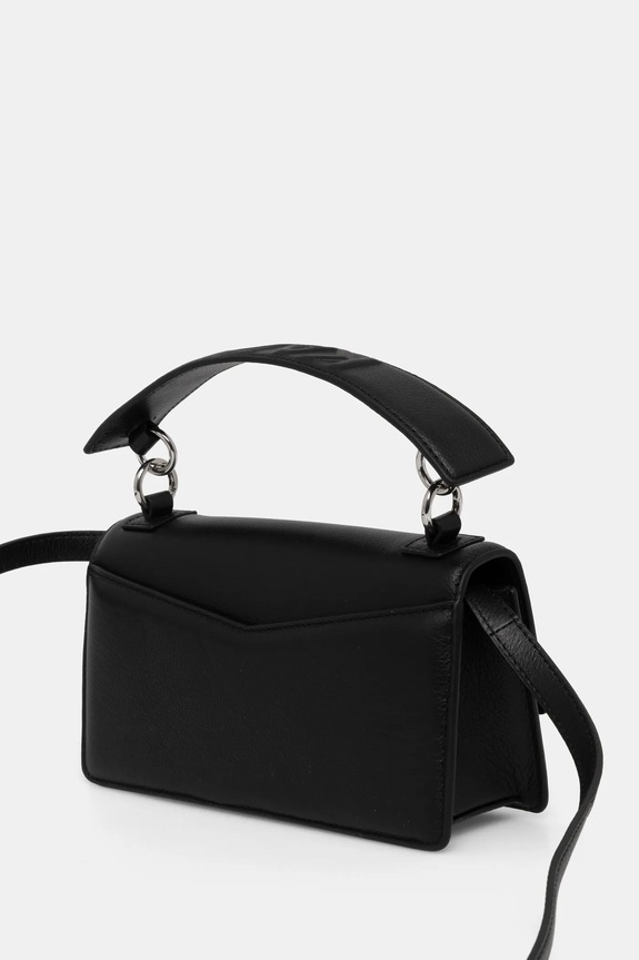 Akcesoria Karl Lagerfeld torebka skórzana A1W30446 czarny