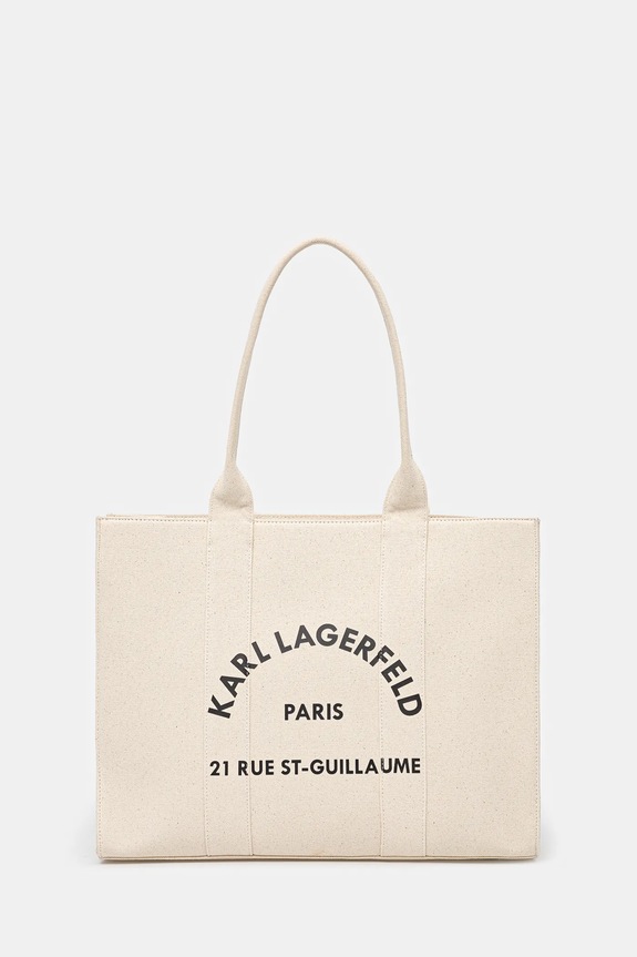 Karl Lagerfeld borsetta sovrastampa beige A1W50009