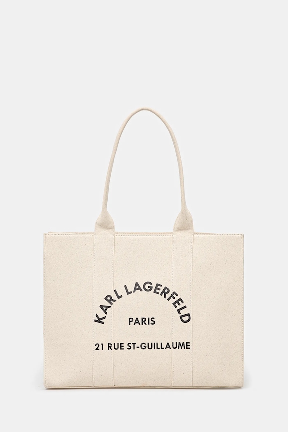 Karl Lagerfeld borsetta sovrastampa beige A1W50009