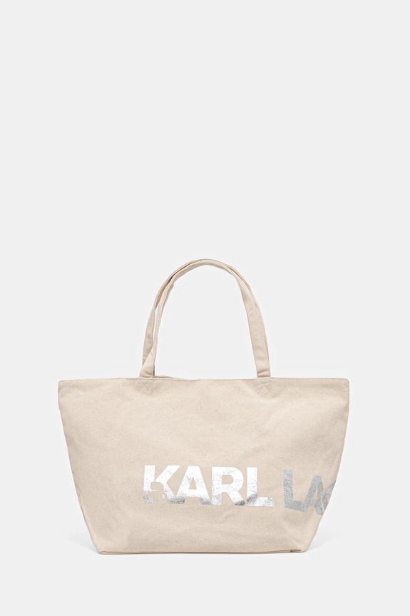 Kabelka Karl Lagerfeld K/ESSENTIAL potlač béžová A1W50060