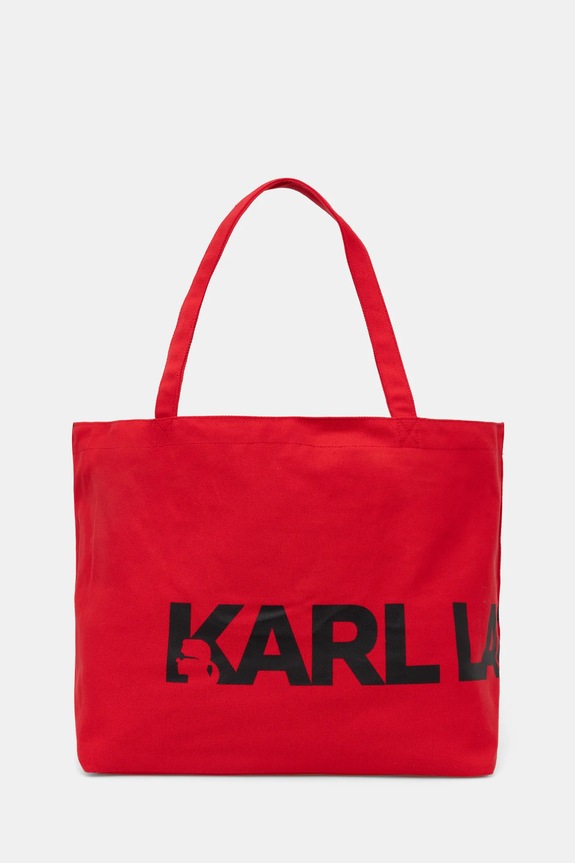 Torbica Karl Lagerfeld Potisk rdeča A1W50060
